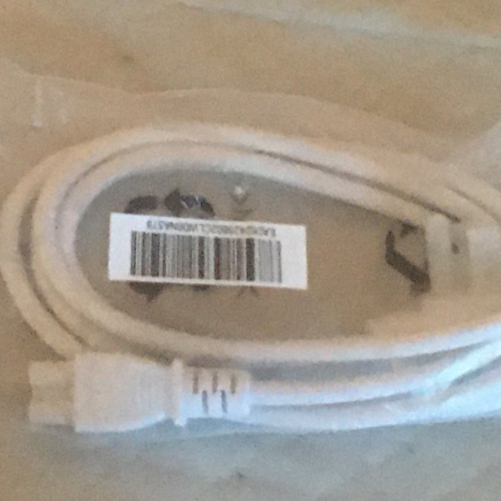 Brand New IEC Power Cable, White